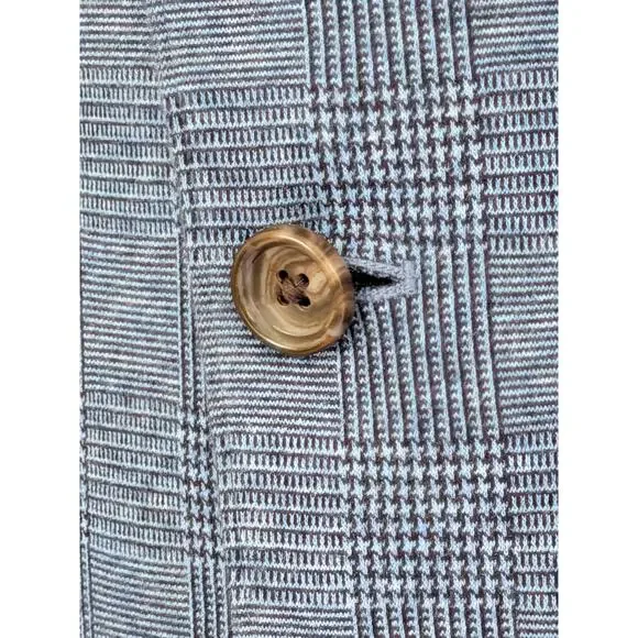 Men's Bonobos Blue Glen Plaid Cotton Blend Sport Coat Blazer Athletic Fit Sz 46R - Picture 9 of 9